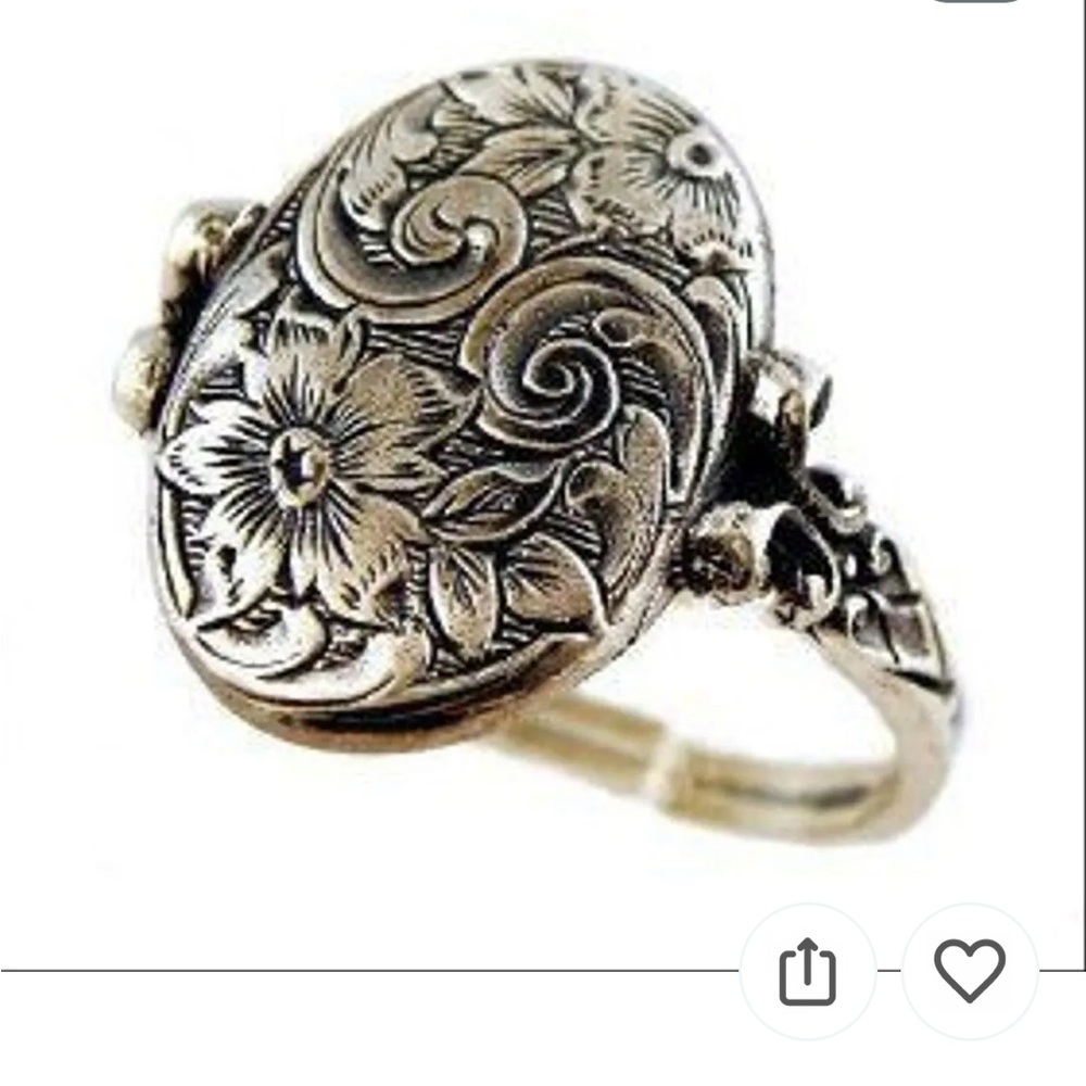 🆕️ 925 silver floral ring